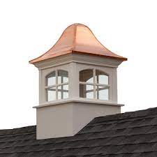 Good Directions Greenwich Vinyl Cupola With Copper Roof 60 In X 97 In B60sw The Home Depot Cupolas Copper Roof Architectural Shingles Roof