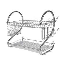 You can also choose a plastic rack in black or white to match a kitchen with neutral tones. Buy Stainless Steel 2 Layer Dish Drainer Rack Lowest Price Toko Lk