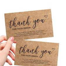 You can make a surprise 'thank you' phone call or email. 30pcs Natural Kraft Paper Thank You Cards For Small Business Appreciation Enterprise Thank You For Your Order Card Greeting Card Business Cards Aliexpress
