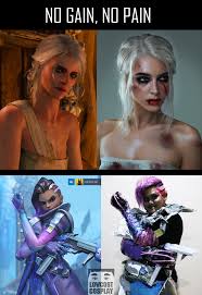 Cosplay Meme Overwatch Sombra Witcher Ciri Funny Humor Gaming Pc Memes Cosplay Overwatch