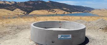 Large round cattle water trough. Jensen Precast Agricultural Water Trough