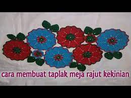 Pin Oleh Helmi Crafts Di Crochet Pattern Taplak Meja Rajutan Bunga