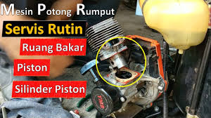 Total dimensinya sebesar 34x28x40 cm sehingga enteng untuk digendongkan di punggung. Cara Servis Piston Ruang Bakar Silinder Piston Mesin Potong Rumput Kamu Pasti Bisa Youtube