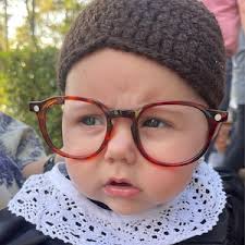 Eye Glasses With Chain Holder for Old Lady Costume, Prop RBG Glasses, Ruth  Bader Ginsburg Eyeglasses, Children's Glasses, Glasses for Babies