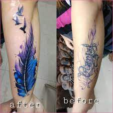 250 tattoos fur frauen 2019 rucken brust oberschenkel hals. Cover Up Tattoo Unterarm Feder Tattoo Unterarm Tattoos Uberdecken Cover Up Tattoo Unterarm