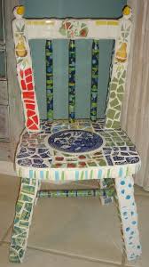 Mosaic Chair Accent Piece Plant Stand By Mostlymosaicfl 325 00 Chair Mosaic Mosaic Furniture