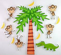 Five Little Monkeys Swinging From A Tree Felt Board Activty Set Five Little Monkeys Little Monkeys 5 Little Monkeys