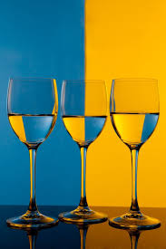 Blue Vs Yellow By Laumoon On Deviantart Contrast Photography Reflection Photography Glass Photography