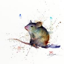 Mouse Watercolor Print Mouse Art Painting By Dean Crouser Etsy Art Painting Animal Art Watercolor Animals