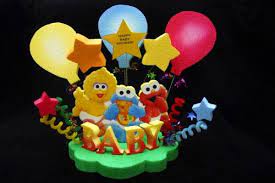 Sesame Street Babies Baby Shower Cake Topper Centerpiece Letter Cake Toppers Baby Shower Cake Topper Birthday Cake Toppers
