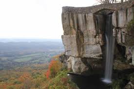 Find information about ruby falls in tennessee including the history and plan a visit to the falls in chattanooga. High Falls Man Made Waterfall In The Rock City Gardens