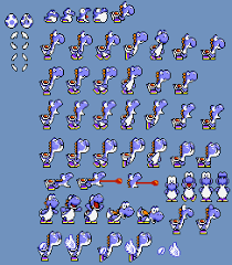 Super nintendo (snes) ( download emulator ). New Super Mario World Blue Yoshi Sprite Sheet By Majorgenieponygirl75 On Deviantart