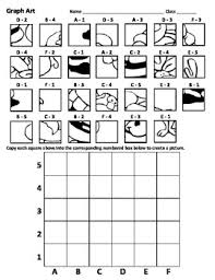 Scrambled Santa Graph Art Art Worksheets Graphing Art Lessons Middle School