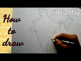 How To Draw Map Of India Step By Step Easy Way