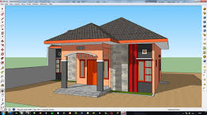 Kesan pertama rumah minimalis hampir selalu tertangkap dari desain tampak depan. Desain Rumah 8 X 6 Meter 2 Kamar Tidur Tipe 72 Sketchup Design Youtube