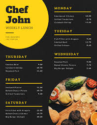 Make your own modern, prime, ready to print menu card even for free! Hameez164 I Will Professionally Design A Menu Card For 10 On Fiverr Com Food Menu Design Food Menu Weekly Menu