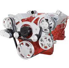 Sbc Wraptor Serpentine Kit All Inclusive Power Steering Alternator Electric Water Pump Affordable Street Rods