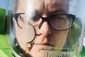 This Mom Wore a Buzz Lightyear Helmet to the Store And She's Our Hero