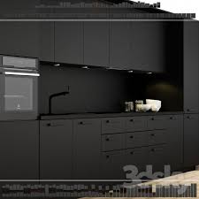 3d Models Kitchen Ikea Kitchen Kungsbacka Method Blackkitchen Interior Design Kitchen Kitchen Layout Home Kitchens
