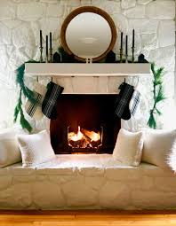It was created out of necessity. An Update On Our Painted Stone Fireplace Most Lovely Things