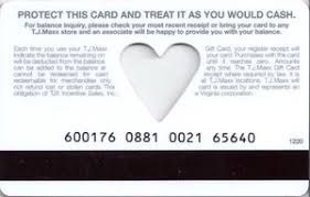 You will need the card number and security code (csc) located on the back of the card. Gift Card T J Maxx M M T J Maxx United States Of America Happy Mother S Day Col Us Tjmaxx 1220