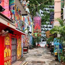 Colourful And Vibrant Haji Lane Middle Eastern Restaurant Spice Garden Pedas