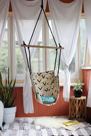 (a glass door from our last house came attached to it). Hammock Chair Diy A Beautiful Mess