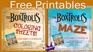 Discover all our printable coloring pages for adul Free Printable Coloring Pages And Maze From The Boxtrolls Skgaleana