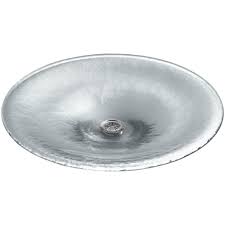 kohler lavinia glass vessel sink in ice