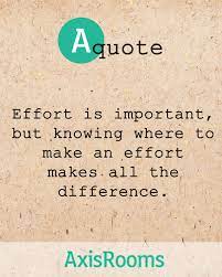 The result of an attempt to produce…. Channelize Your Efforts In The Right Direction Save Time And Increase Your Revenues Deep Thoughts Quotes Effort