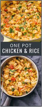 This One Pot Chicken And Rice Dinner Is The Perfect Weeknight Dinner Solution Easily Incorporating Any Le Healthy Recipes Tasty Dishes Rice Recipes For Dinner