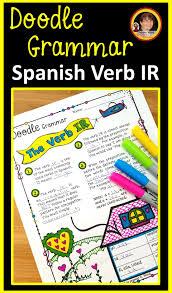Ir A Infinitive Practice Spanish Verbs Doodle Notes Learn Another Language