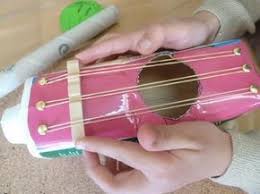 Recykling Basteln Gitarren Aus Tetra Pak Instrumente Basteln Musikinstrumente Basteln Instrumente Selber Bauen