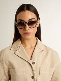 Óculos modelo Cameron com estampa de tartaruga