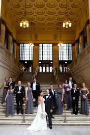 Union Station Stairs Chicago Wedding Photo Locations Rain Plan Architecture Landmark Wedding Photography List Bridal Party Photos Bridal Parties Pictures