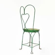 1 1/2'' thick vinyl seat. Vintage Sweetheart Twisted Iron Chair From Vintassentials On
