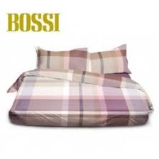 Tessuti di alta qualità in cotone, raso o percalle. Plum Trame Di Lino Parure Copripiumino Matrimoniale Sacco 255x200 Di Bossi