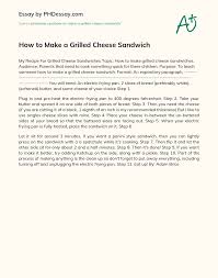 Let it cook until the bottom side achieves a nice golden brown color. How To Make A Grilled Cheese Sandwich Phdessay Com