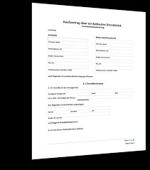 Kaufvertrag Grundstuck Muster Standardvertraege De