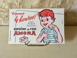 Buvard Publicitaire Amora York Ancien French Vintage Advertising Blotting Papers Vintage Advertisements Blotting Paper French Vintage