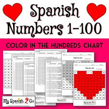Valentines Day Practice With Numbers 1 100 In Spanish