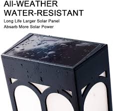 Jackyled 1000 lumens 48 led solar lights outdoor bright solar powered porch lights with 5500mah battery, wall mount auto dusk to dawn s. Solar Deck Lights Led Outdoor Garden Decorative Wall Mount Fence Post Lighting 6 Packs Walmart Com Walmart Com