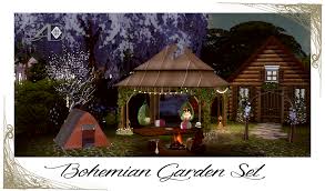 Sims 4 Designs Ts3 To Ts4 Bohemian Garden Set Garden Set Bohemian Garden Sims