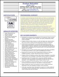 sample resume: career development director