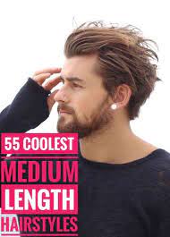 55 Coolest Medium Length Hairstyles For Men Medium Length Hair Styles Medium Length Hair Men Medium Length Mens Haircuts