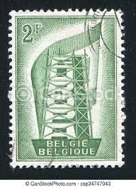 1895 belgium railway🚂 stamps scott q16/28 very scarce🔥. Belgium Stamp Belgium Circa 1956 Stamp Printed By Belgium Shows Rebuilding Europe Circa 1956 Canstock