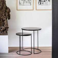 Our metal and glass coffee tables range included super high quality chrome finished. Nesting Set Of Ethnicraft Design Coffee Tables In Metal And Glass Sediarreda Com