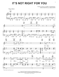 Download as pdf, txt or read online from scribd. The Script It S Not Right For You Sheet Music Pdf Notes Chords Pop Score Piano Vocal Guitar Right Hand Melody Download Printable Sku 158432