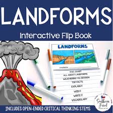 Landforms Interactive Flip Book