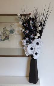 Silk flowers have one intrinsic quality that will always make them a better choice over regular flowers and that is that they never die. Unique Dried Artificial Flower Bouquets 85cm Tall With Wood Vase Made In Uk Black White Buy Online In Bahamas At Bahamas Desertcart Com Productid 60550955